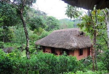 the traditional house of ethnic groups in northern Vietnam