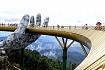 il ponte d'oro a Ba Na, Da nang, Vietnam una nuova meta per turisti
