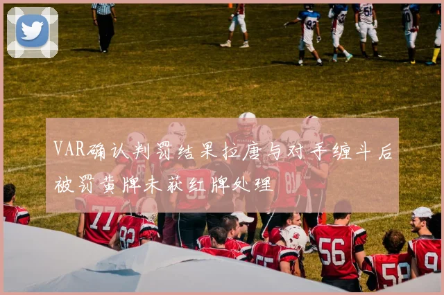 VAR确认判罚结果拉唐与对手缠斗后被罚黄牌未获红牌处理